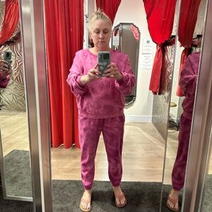 GAP Pink Tie-Dye Track Pants (Joggers) & Sweatshirt Set